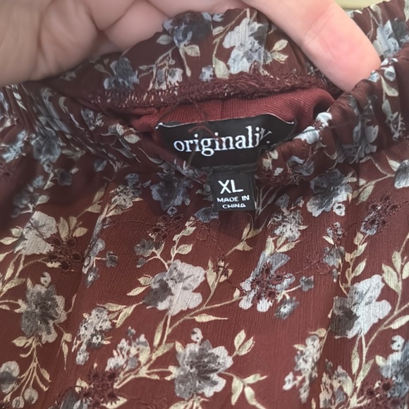 Brown and Cream Asymmetrical Maxi Skirt for Casual Wear - Picture 2 of 3